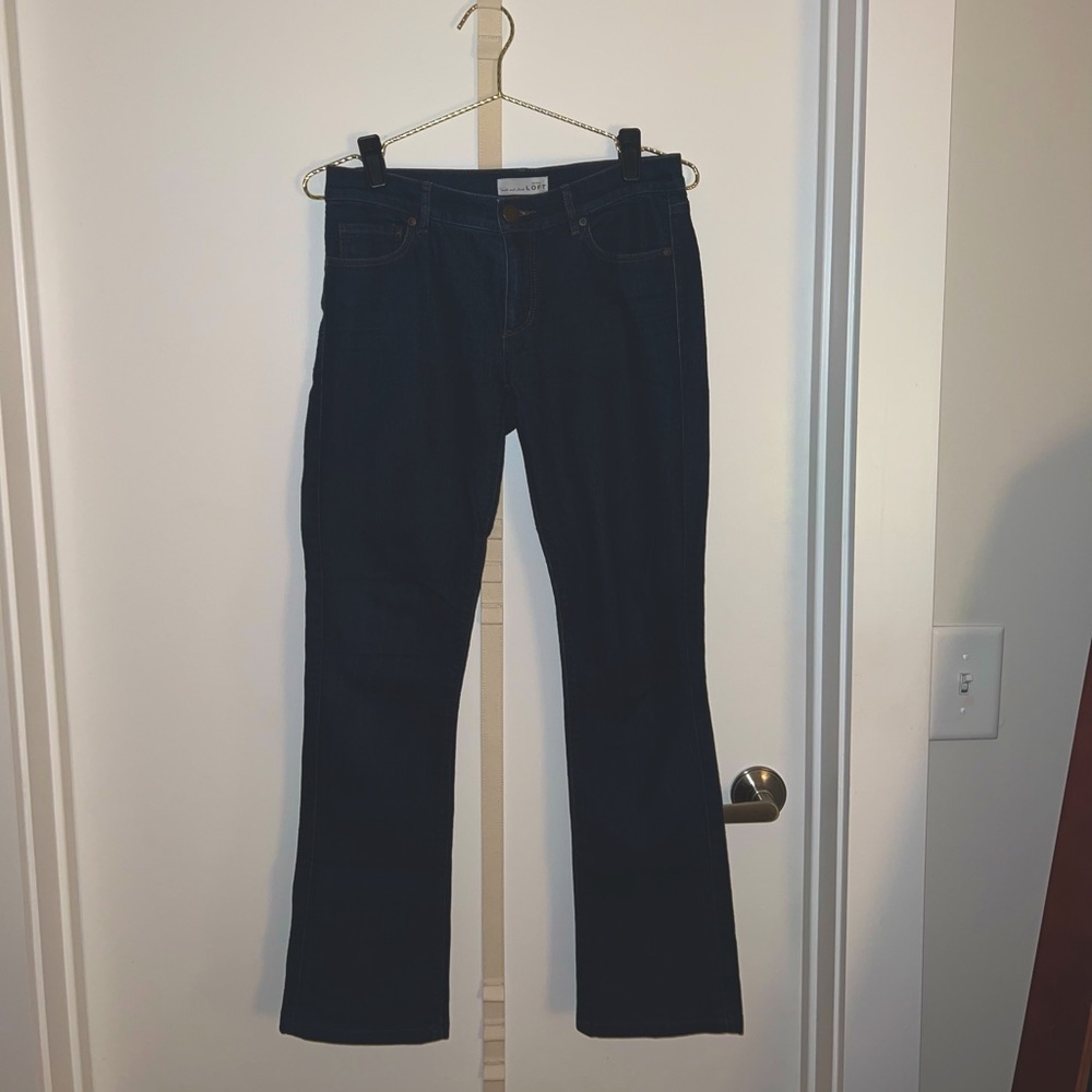 Women’s dark wash boot cut jeans